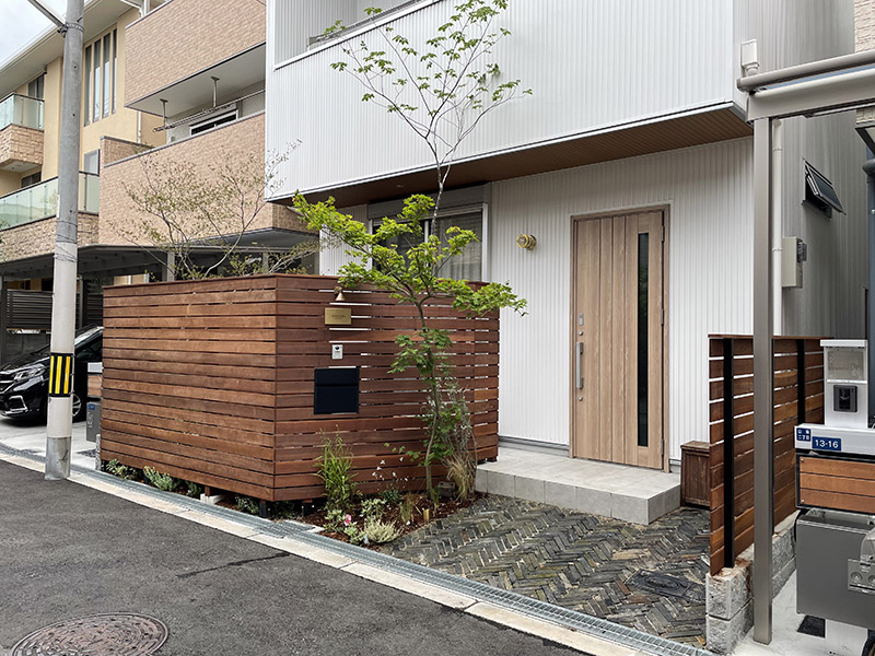 ウッドフェンス目隠し