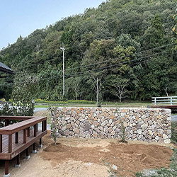 石積み門柱