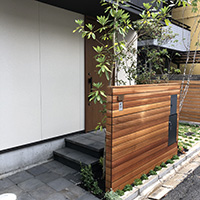 アンティークレンガアプローチ